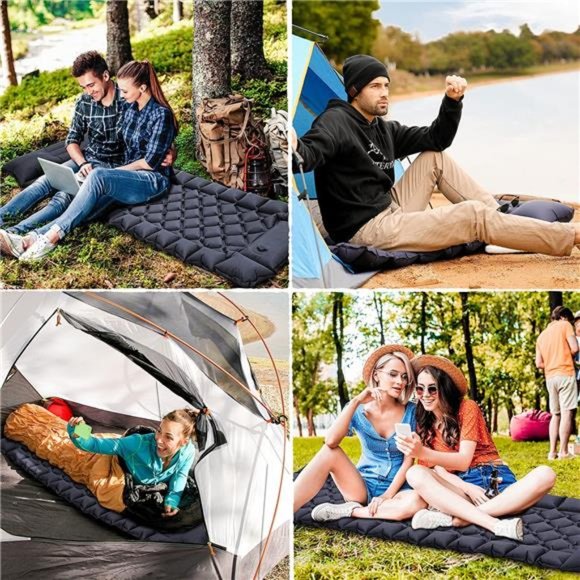 Sleeping Pad - Ultralight Inflatable Sleeping Mat with Built-in Foot Pump - Picture 7 of 7
